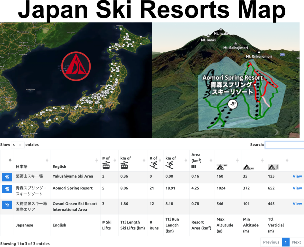 freshsnow.jp - Japan Ski Resort Maps & Reviews